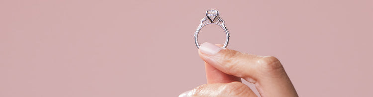 Hidden Halo Engagement Rings