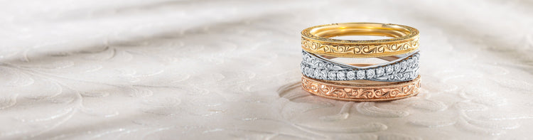 Hand-Engraved Wedding Bands