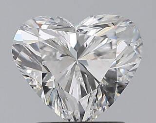 1.6 Carat F Color VS1 Heart Diamond
