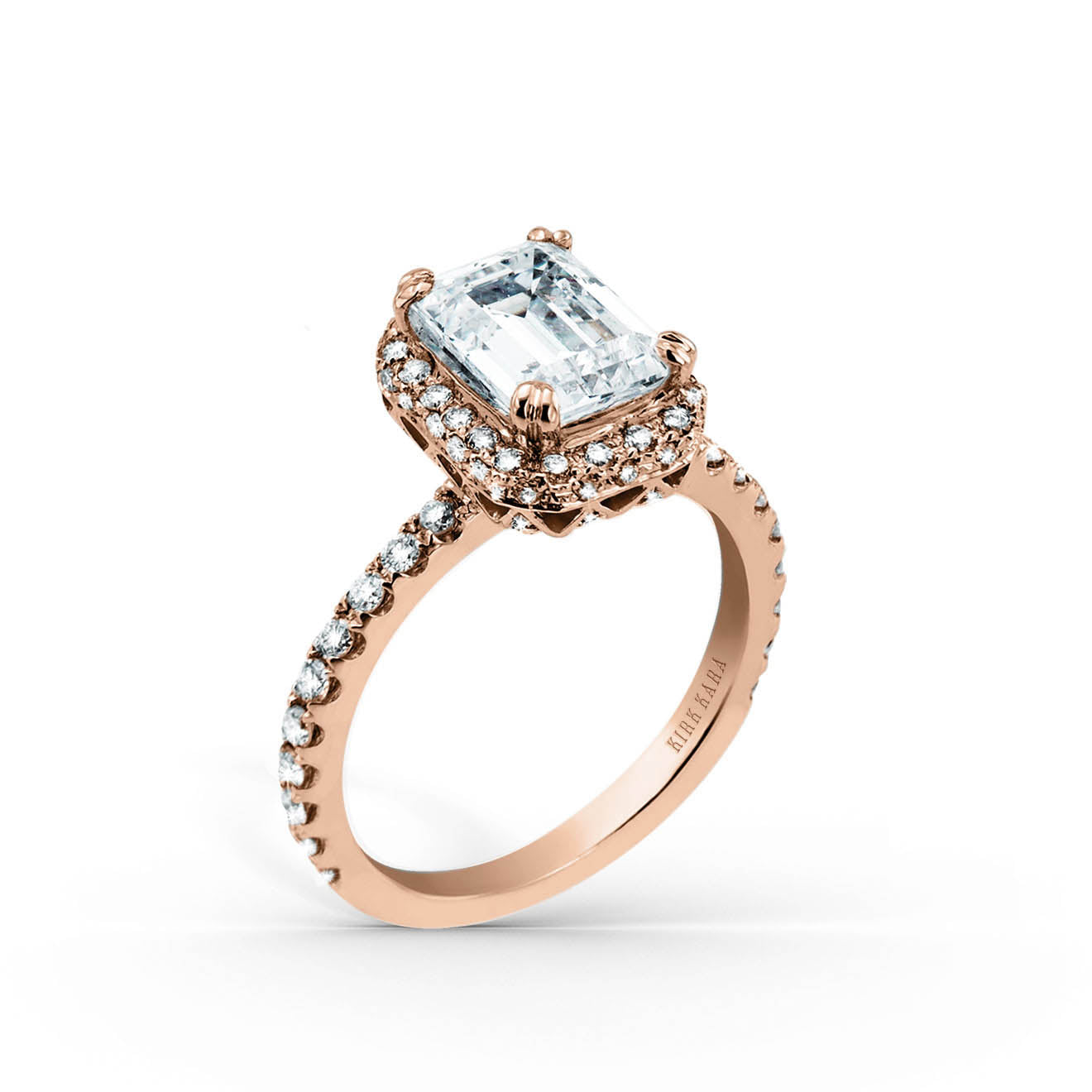 Elegant Halo Diamond Engagement Ring