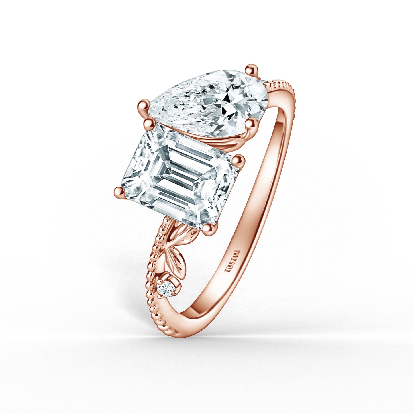 Floral Moi et Toi Diamond Engagement Ring