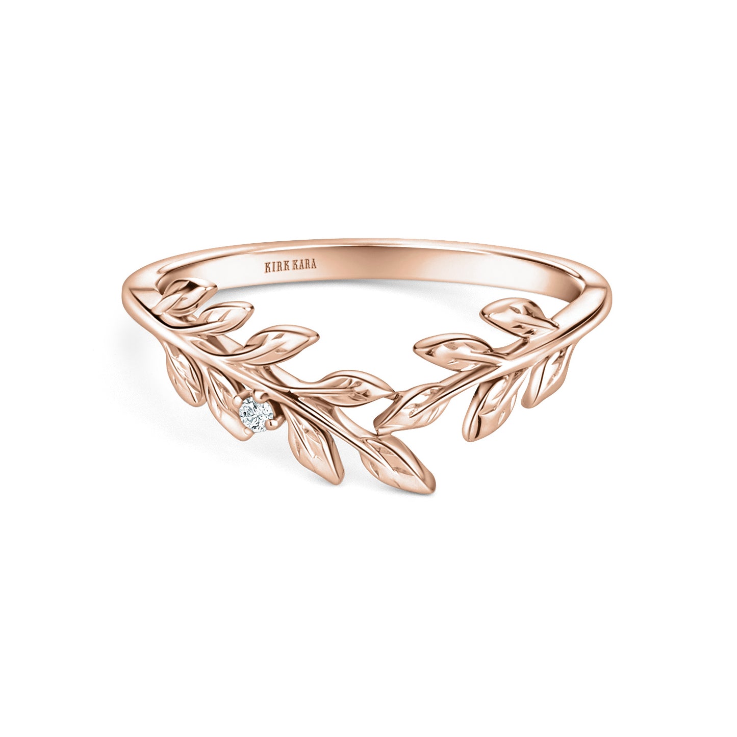 Floral Leaf Inspired Fashion Wedding Band