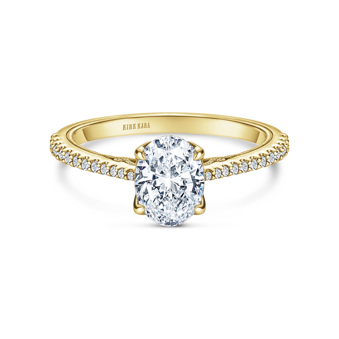 Classic Filigree Diamond Solitaire Engagement Ring