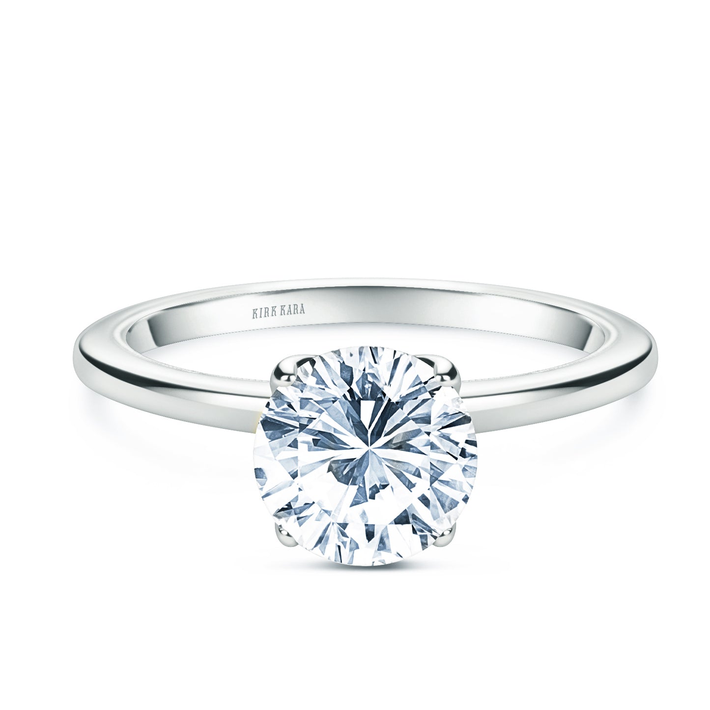 Hidden Halo Solitaire Engagement Ring