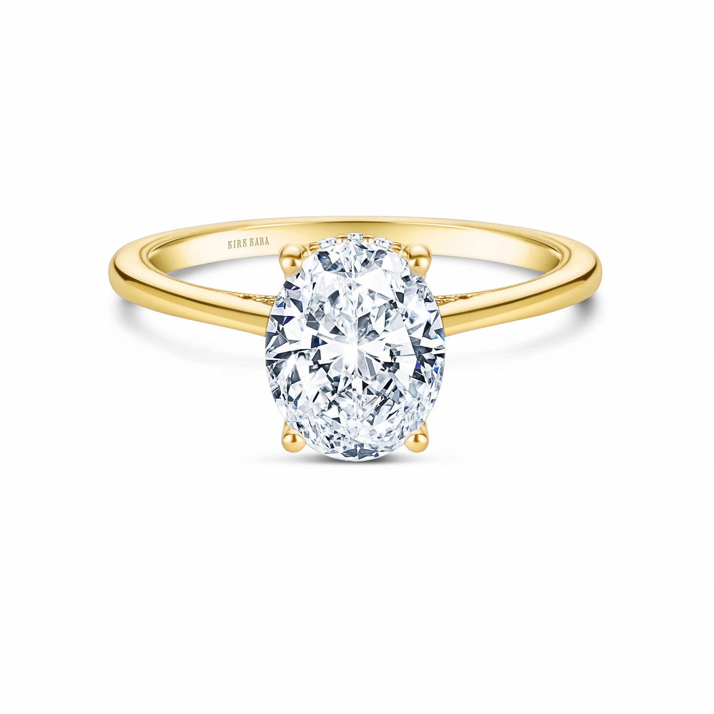 Hidden Halo Classic Solitaire Engagement Ring