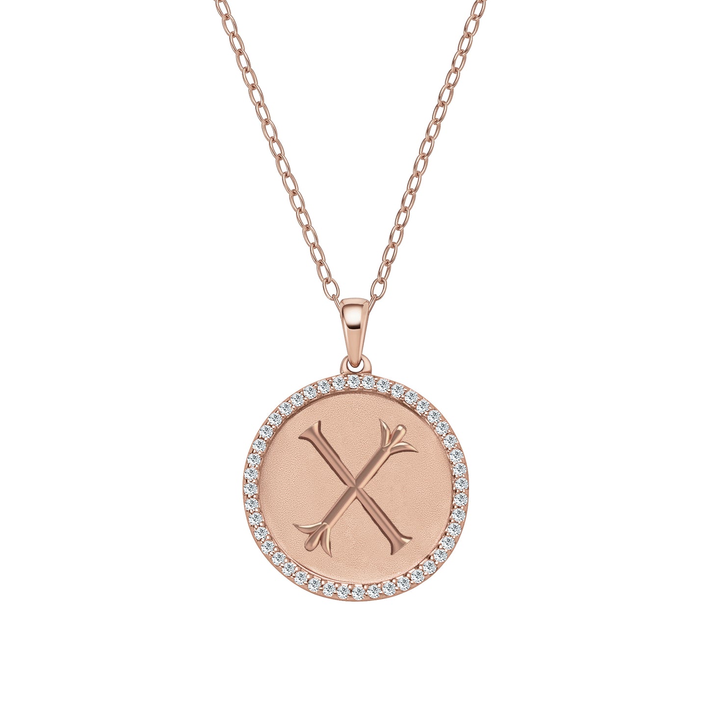 Classic Initial Natural Diamond Necklace