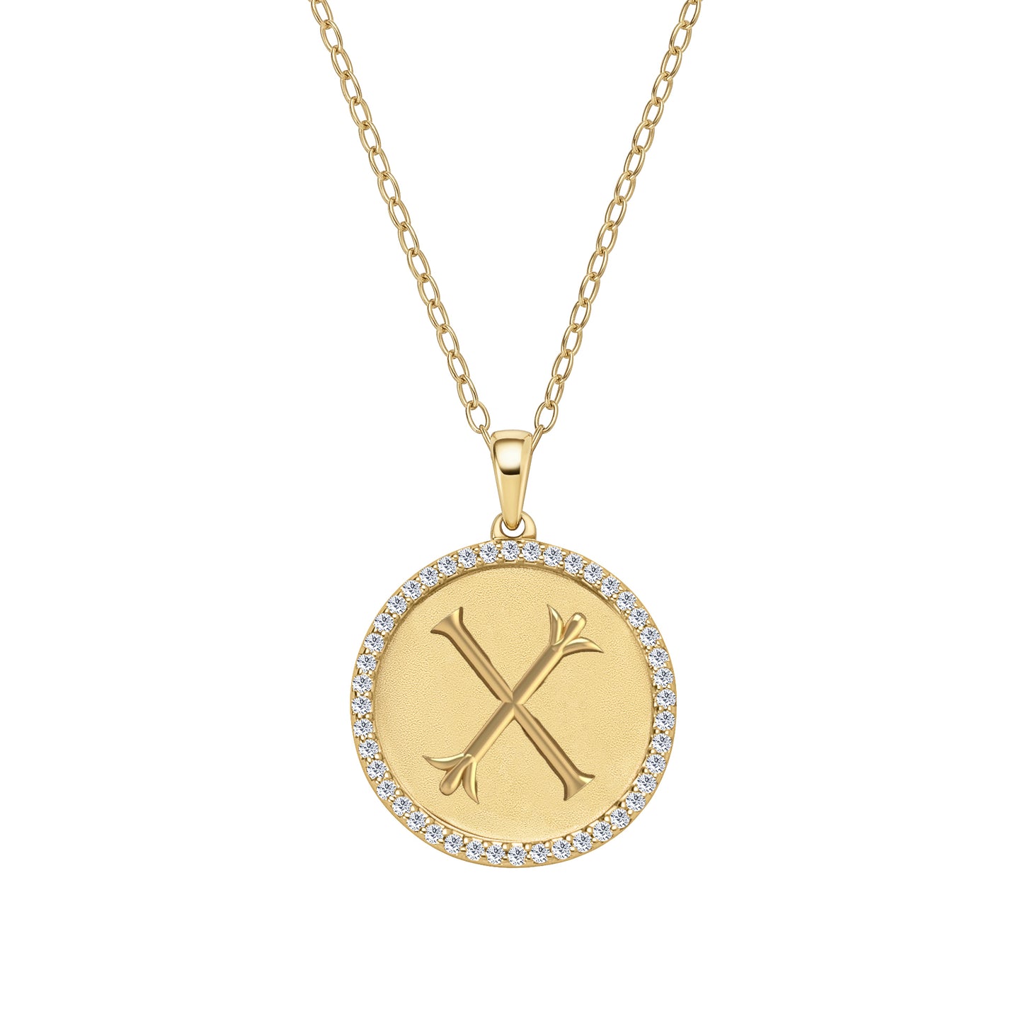 Classic Initial Lab Grown Diamond Necklace