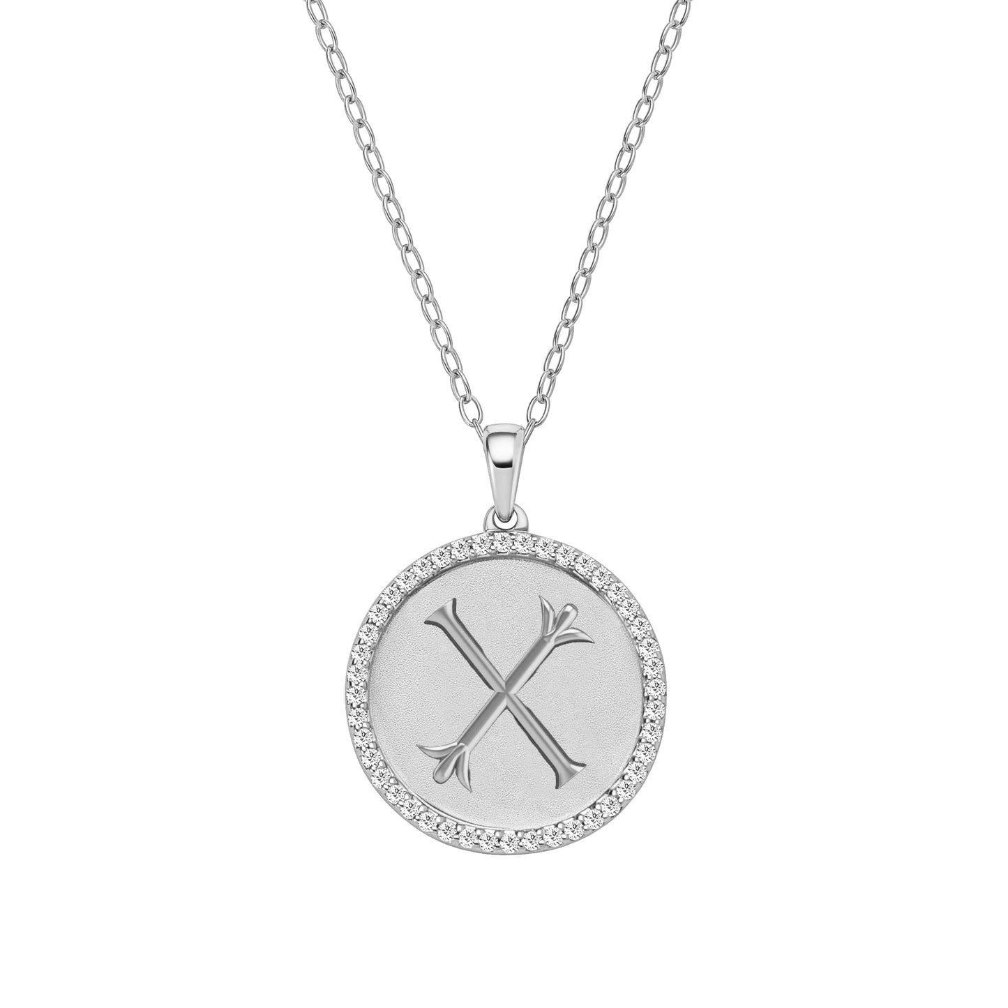 Classic Initial Lab Grown Diamond Necklace