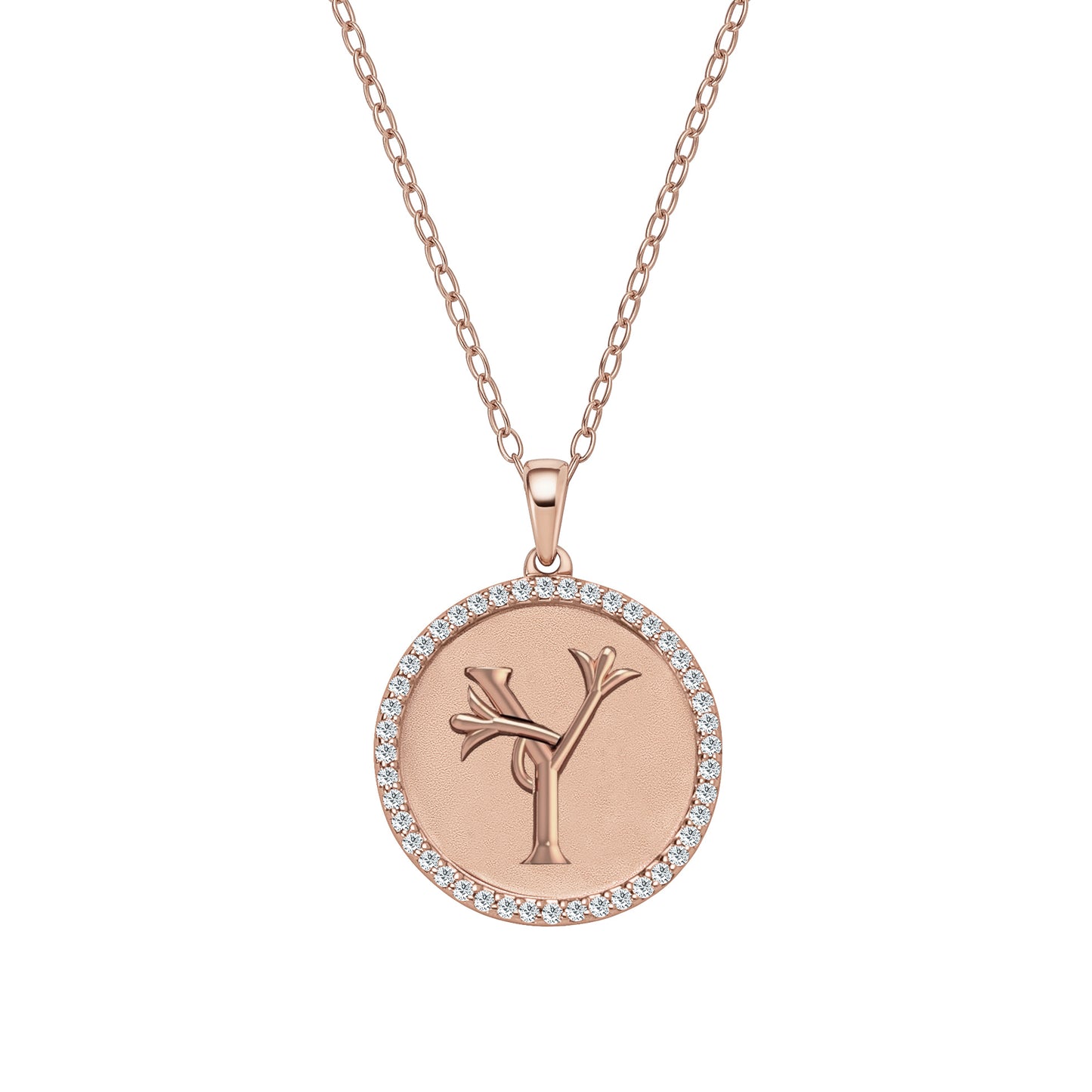 Classic Initial Lab Grown Diamond Necklace