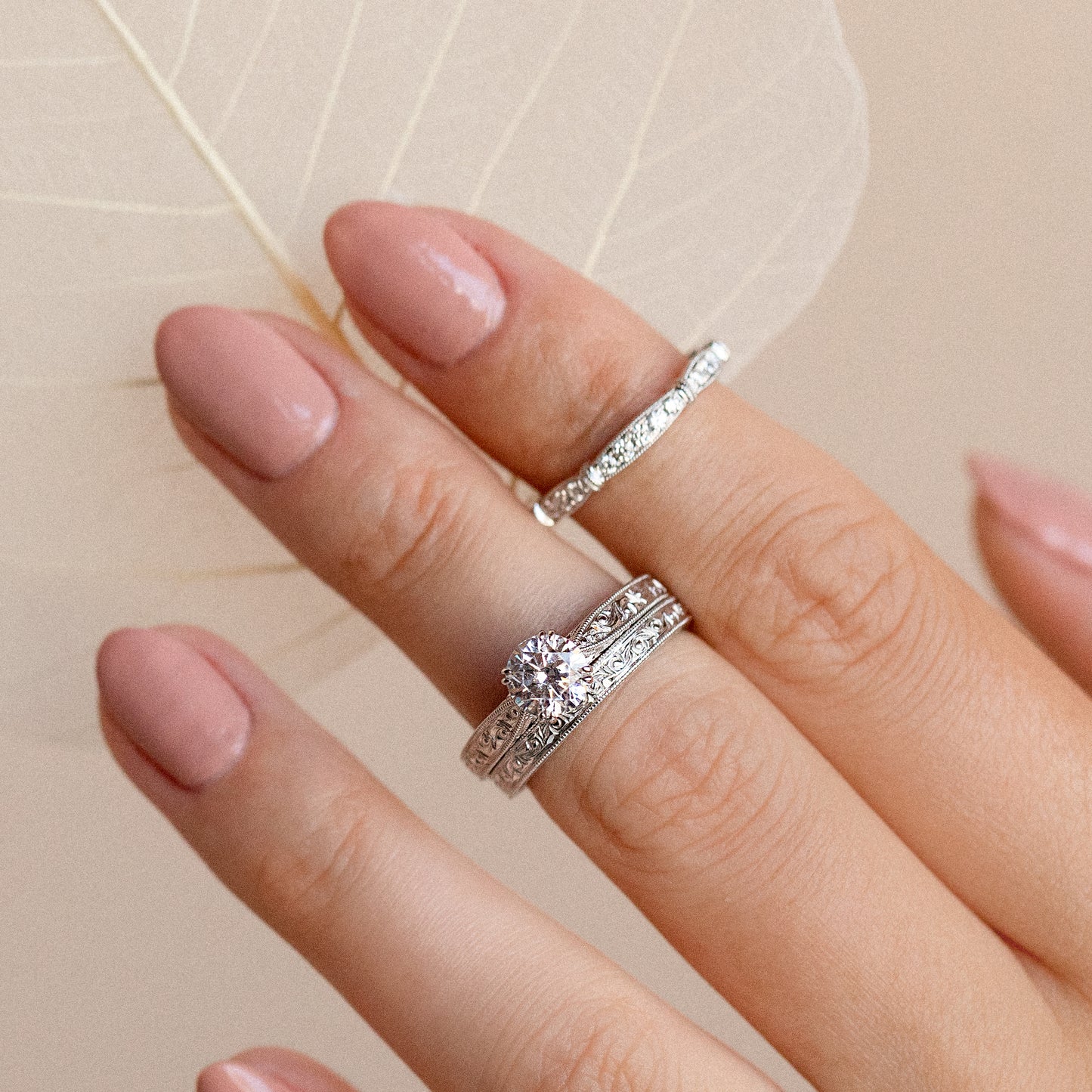 Traditional Pavé Diamond Wedding Band