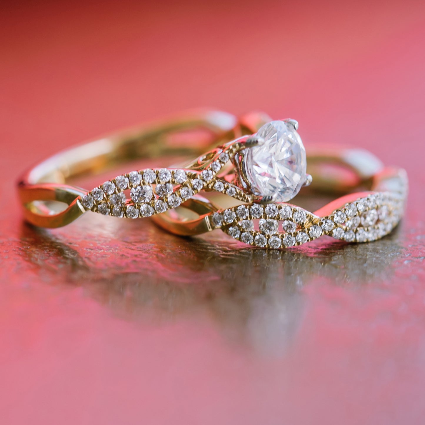 Classic Twist Channel Diamond Wedding Band