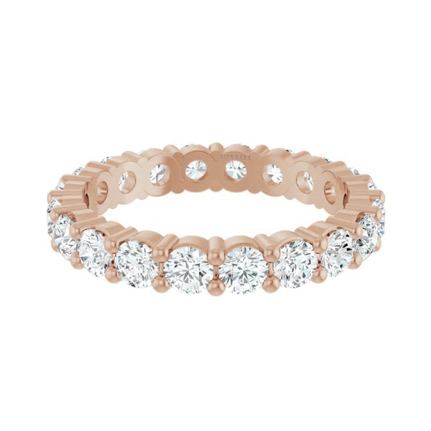Classic 2 ctw Round Shared Prong Eternity Band