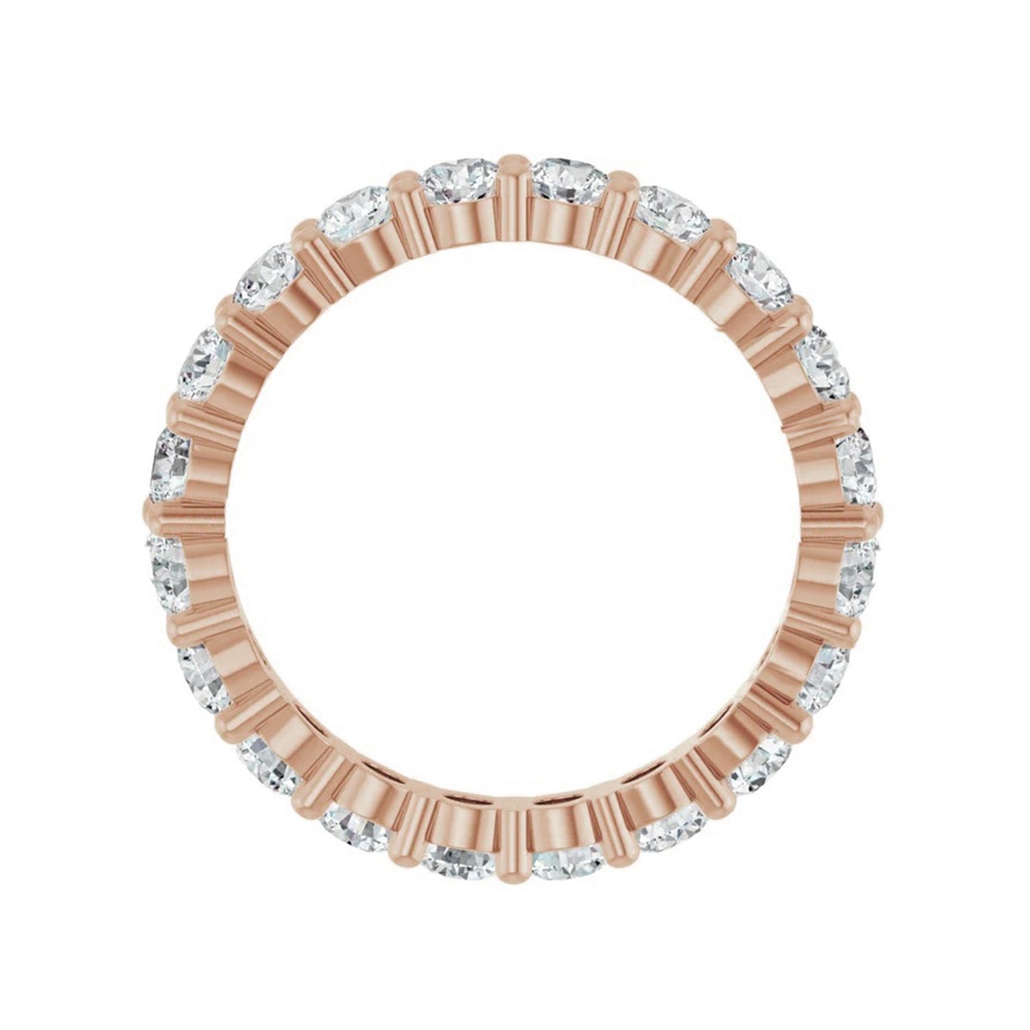 Classic 2 ctw Round Shared Prong Eternity Band