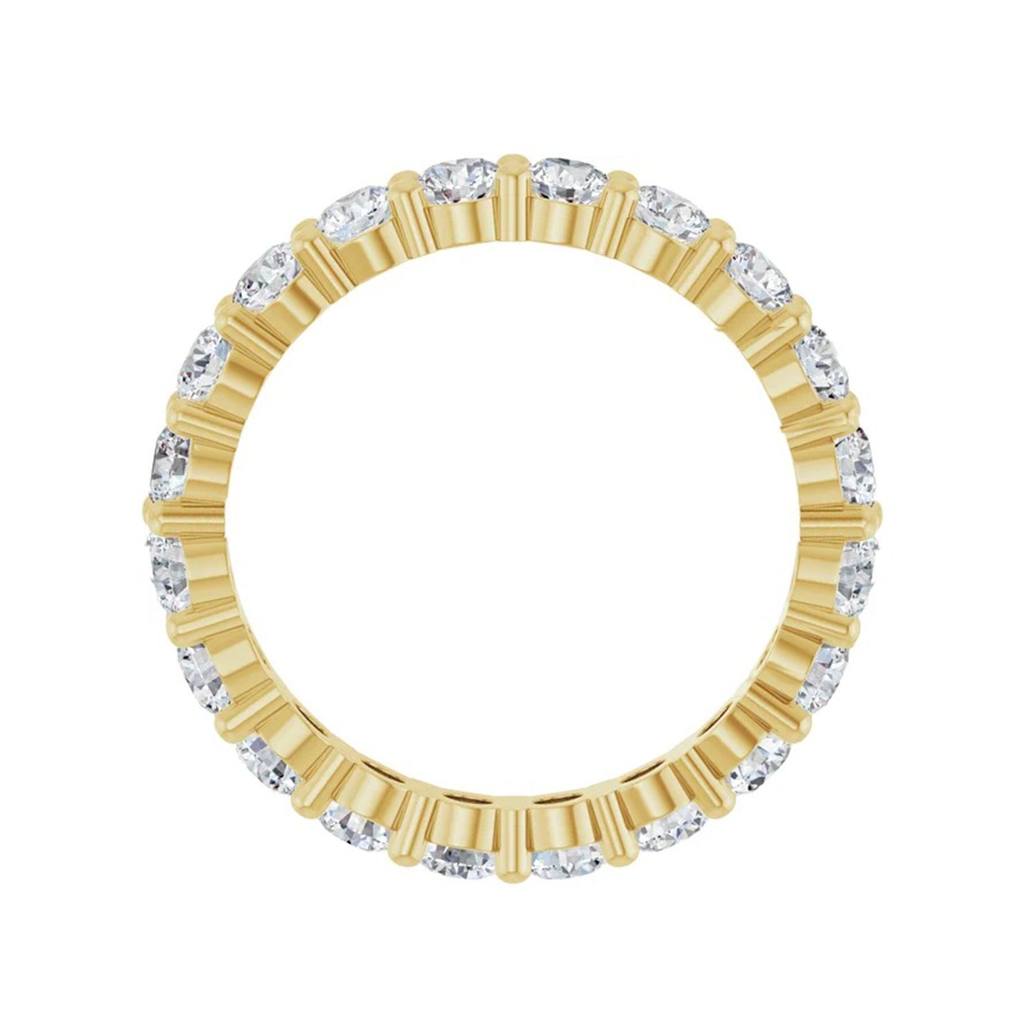 Classic 2 ctw Round Shared Prong Eternity Band