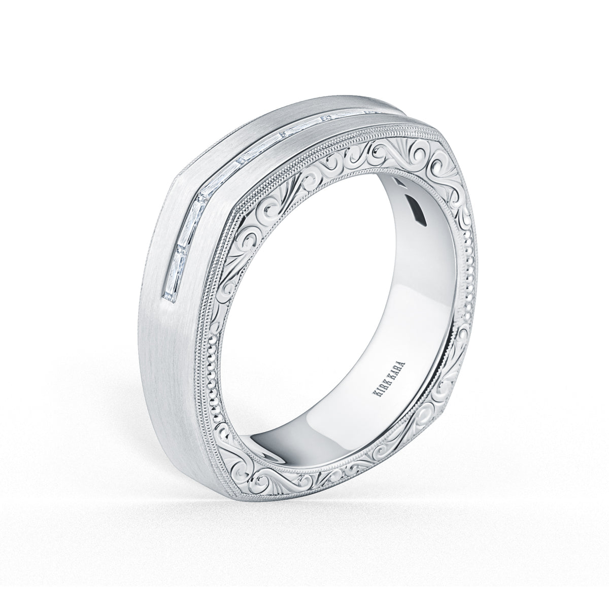 24karats - Reina 14k White Gold Diamond Criss Cross Ring- DEJ-24414