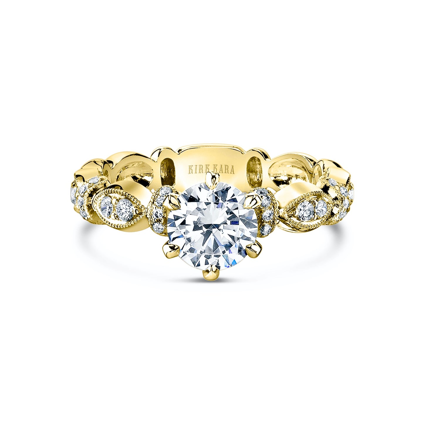 Diamond Designer Geometric Bar Solitaire Engagement Ring