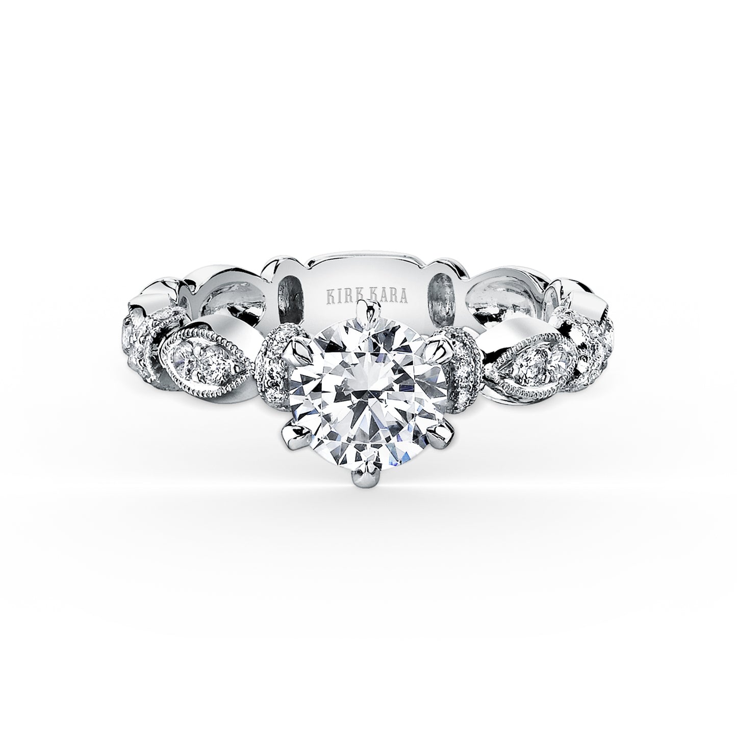 Diamond Designer Geometric Bar Solitaire Engagement Ring