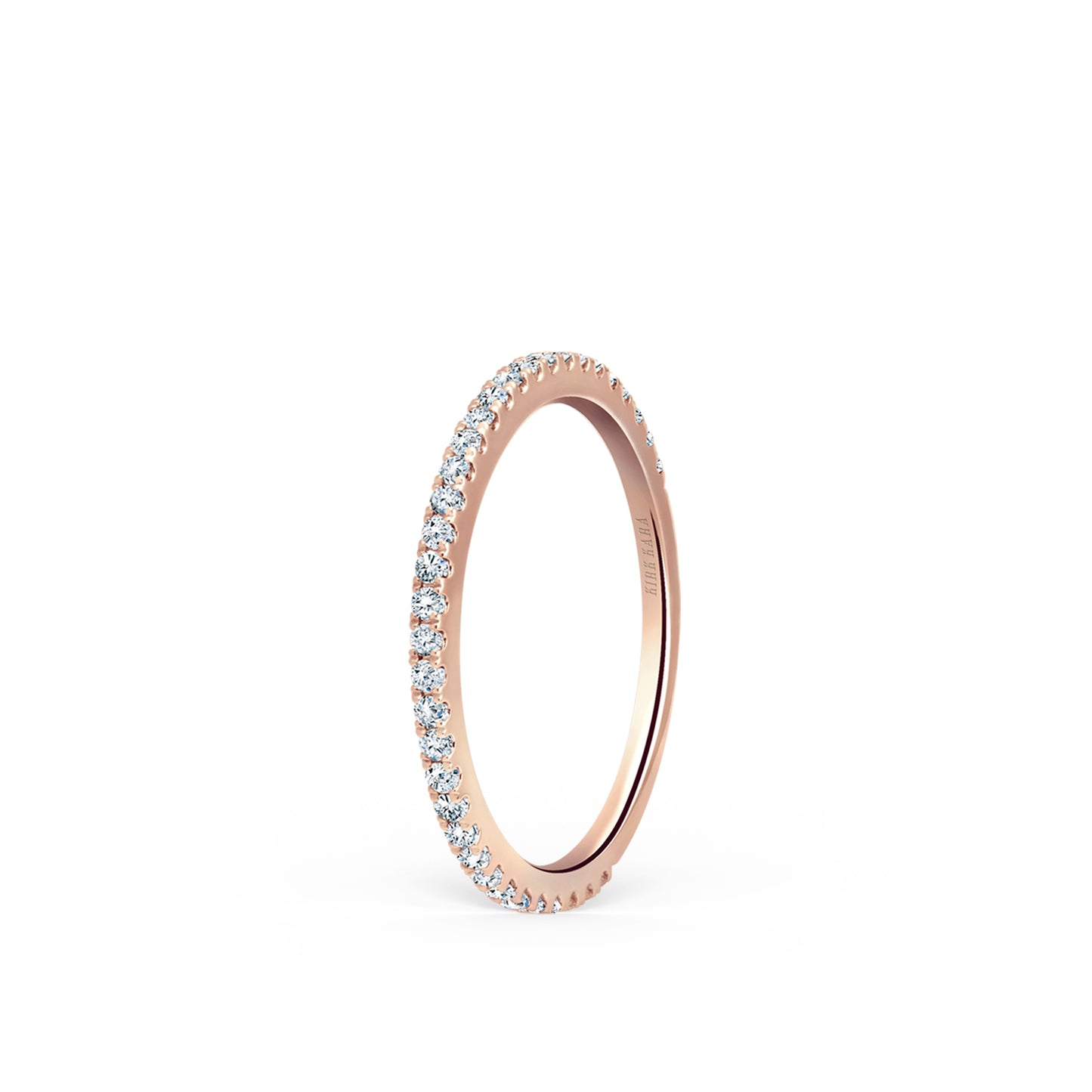 Simple Prong Set Stackable Diamond Wedding Band