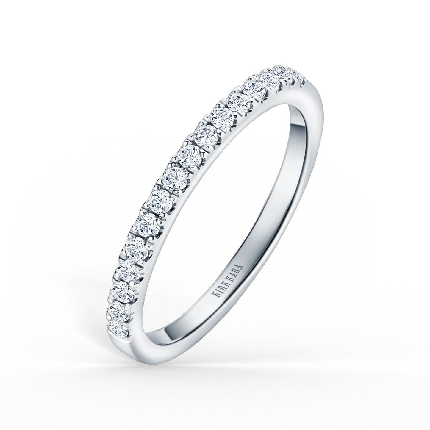 Classic Delicate Prong Set Diamond Wedding Band