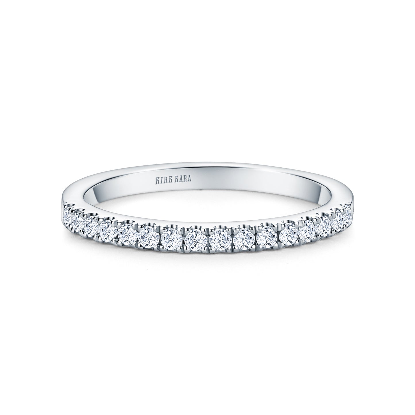 Classic Delicate Prong Set Diamond Wedding Band