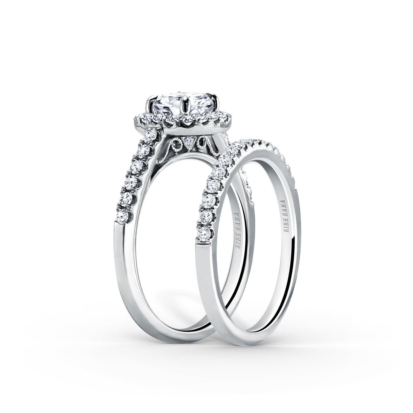 Classic Delicate Prong Set Diamond Wedding Band