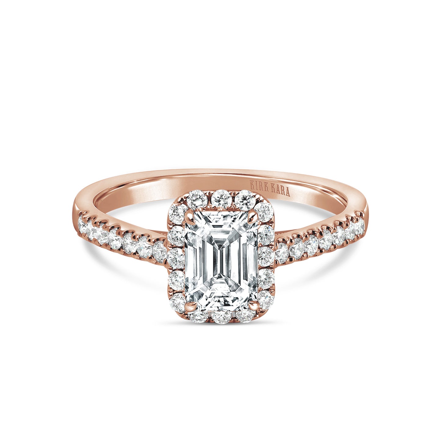 Classic Delicate Prong Set Halo Diamond Engagement Ring