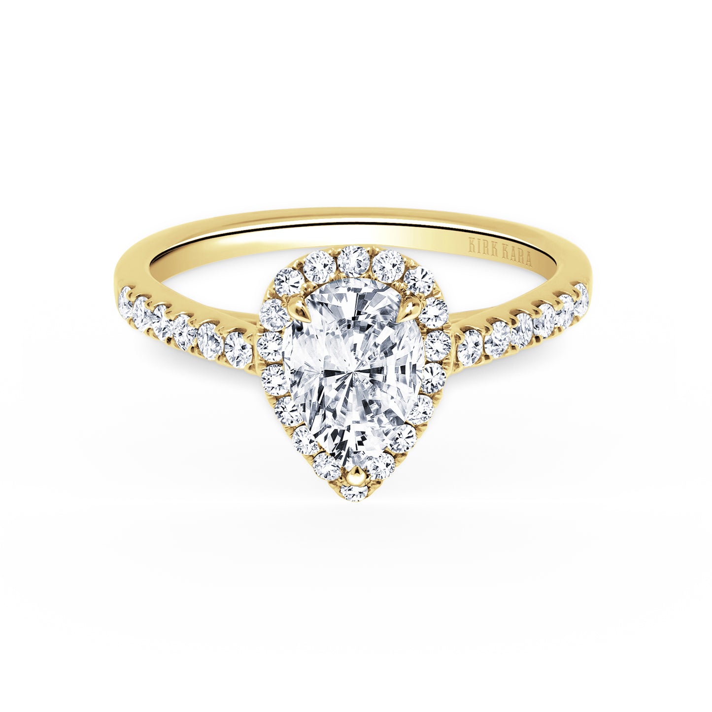 Classic Delicate Prong Set Halo Diamond Engagement Ring
