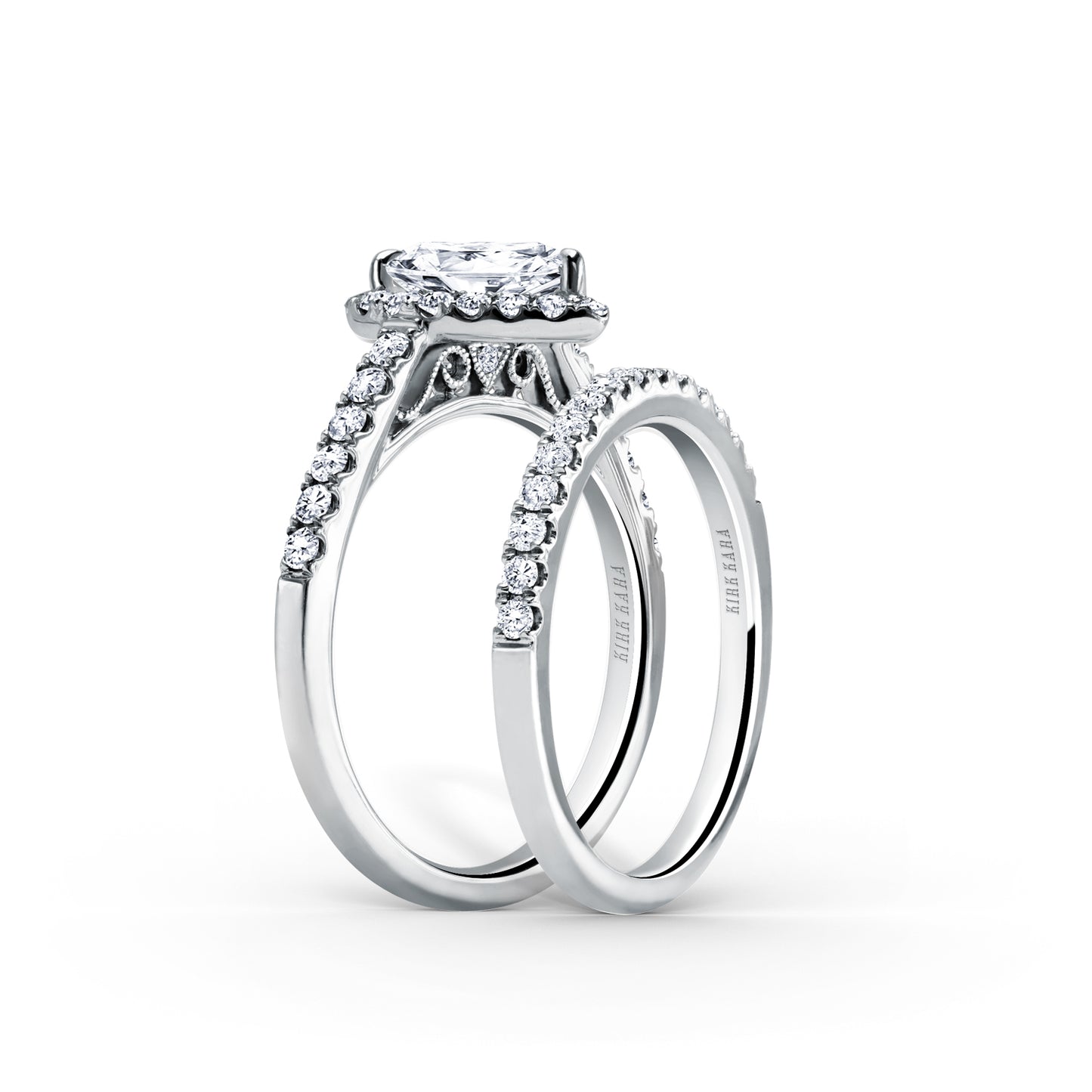 Classic Delicate Prong Set Halo Diamond Engagement Ring