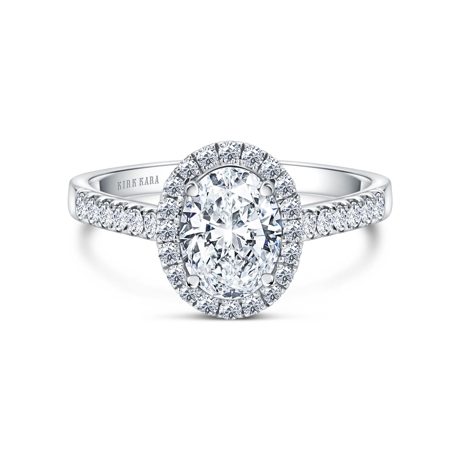 Classic Delicate Prong Set Halo Diamond Engagement Ring