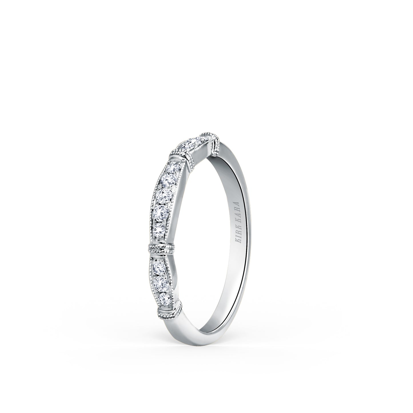 Traditional Pavé Diamond Wedding Band
