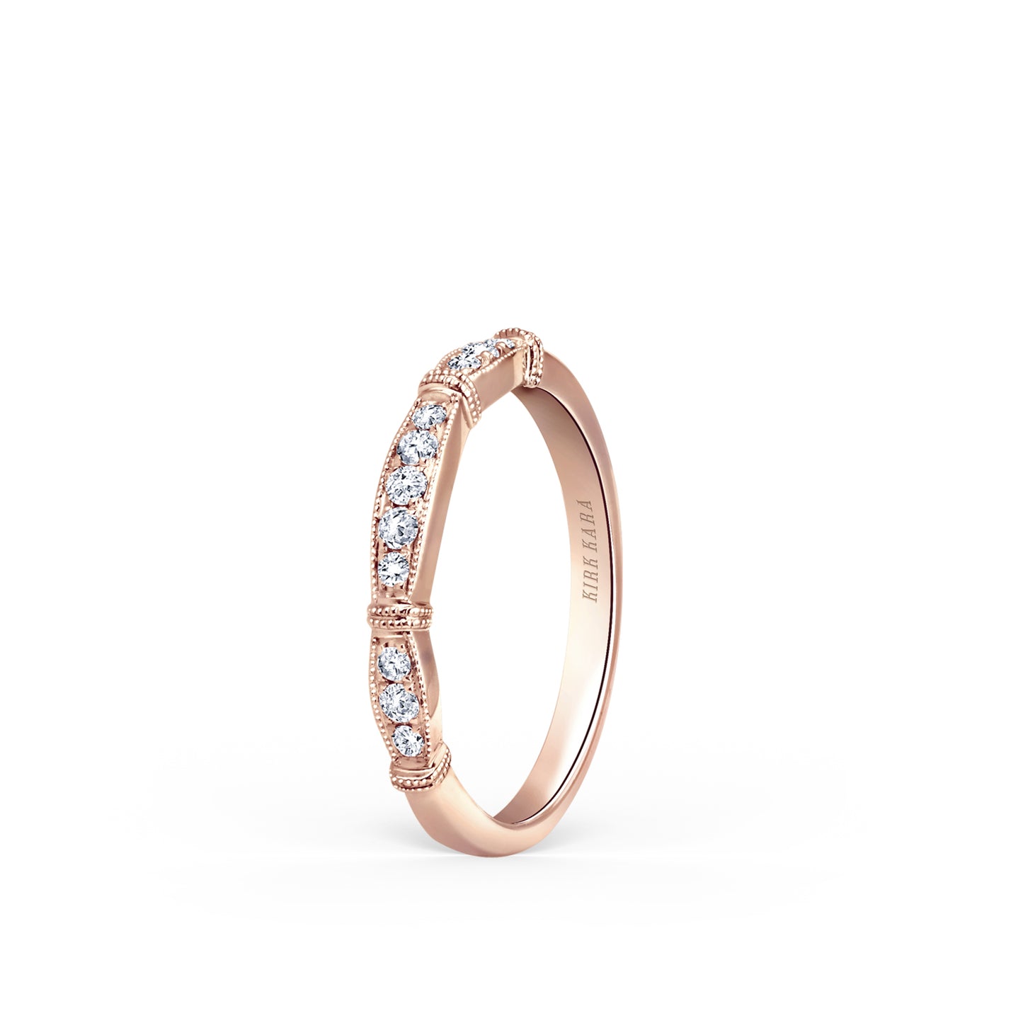 Traditional Pavé Diamond Wedding Band
