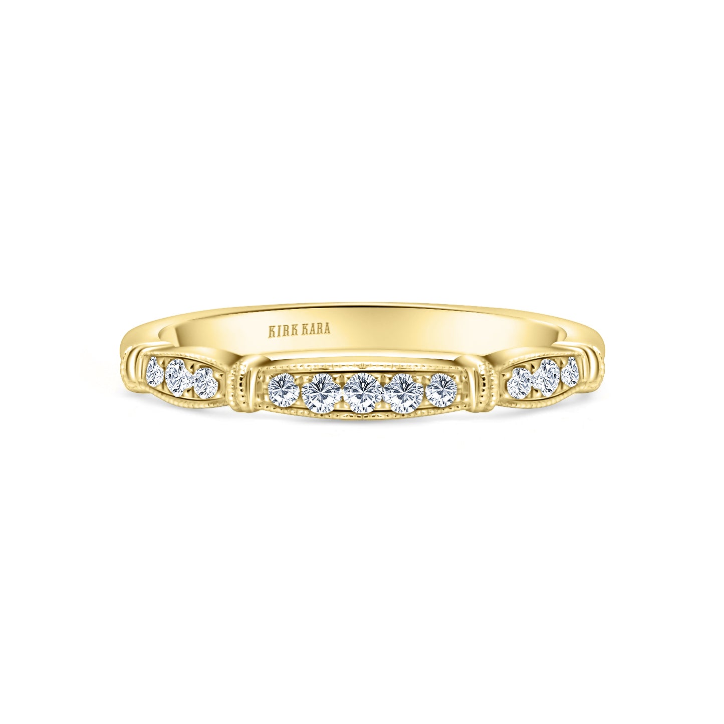 Traditional Pavé Diamond Wedding Band