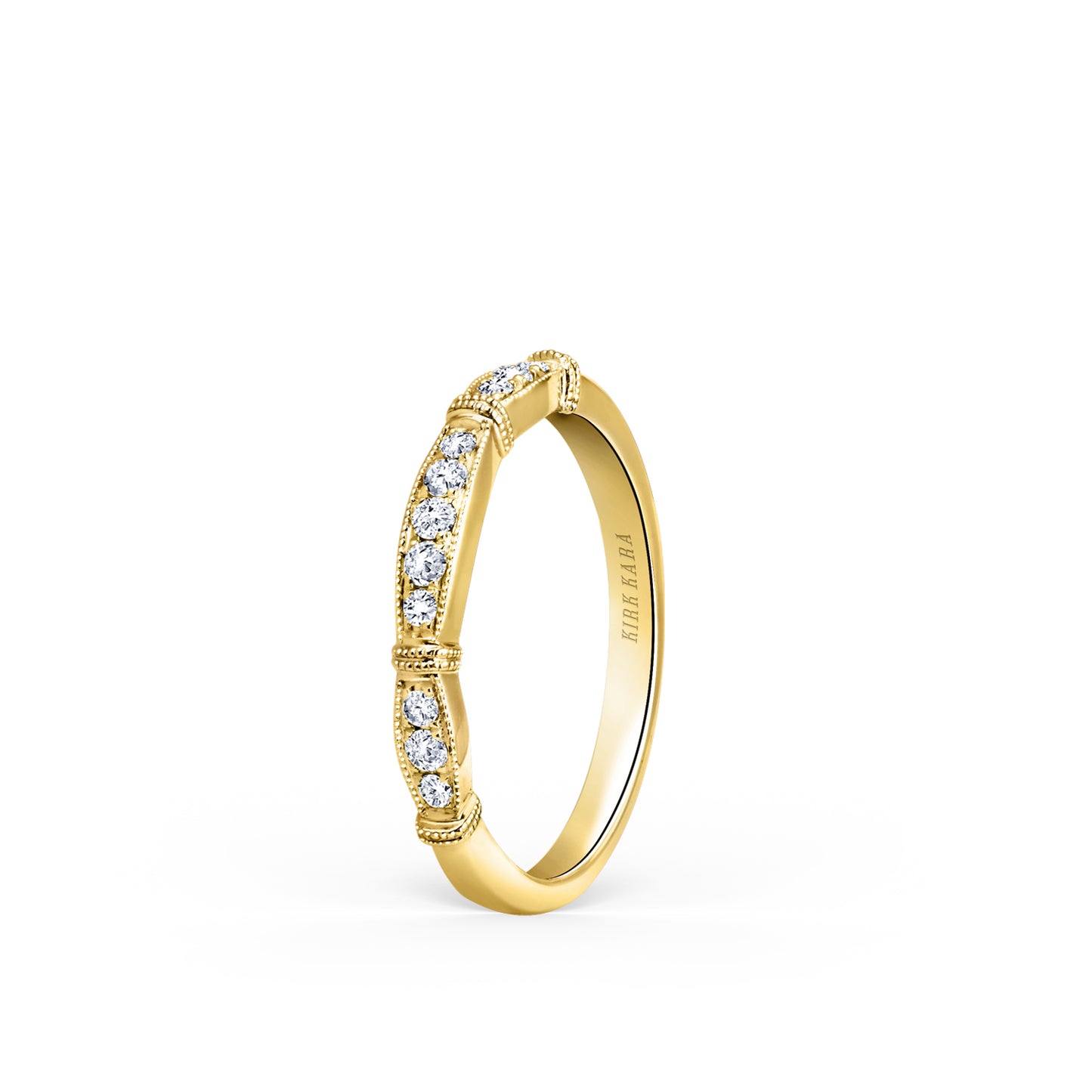 Traditional Pavé Diamond Wedding Band