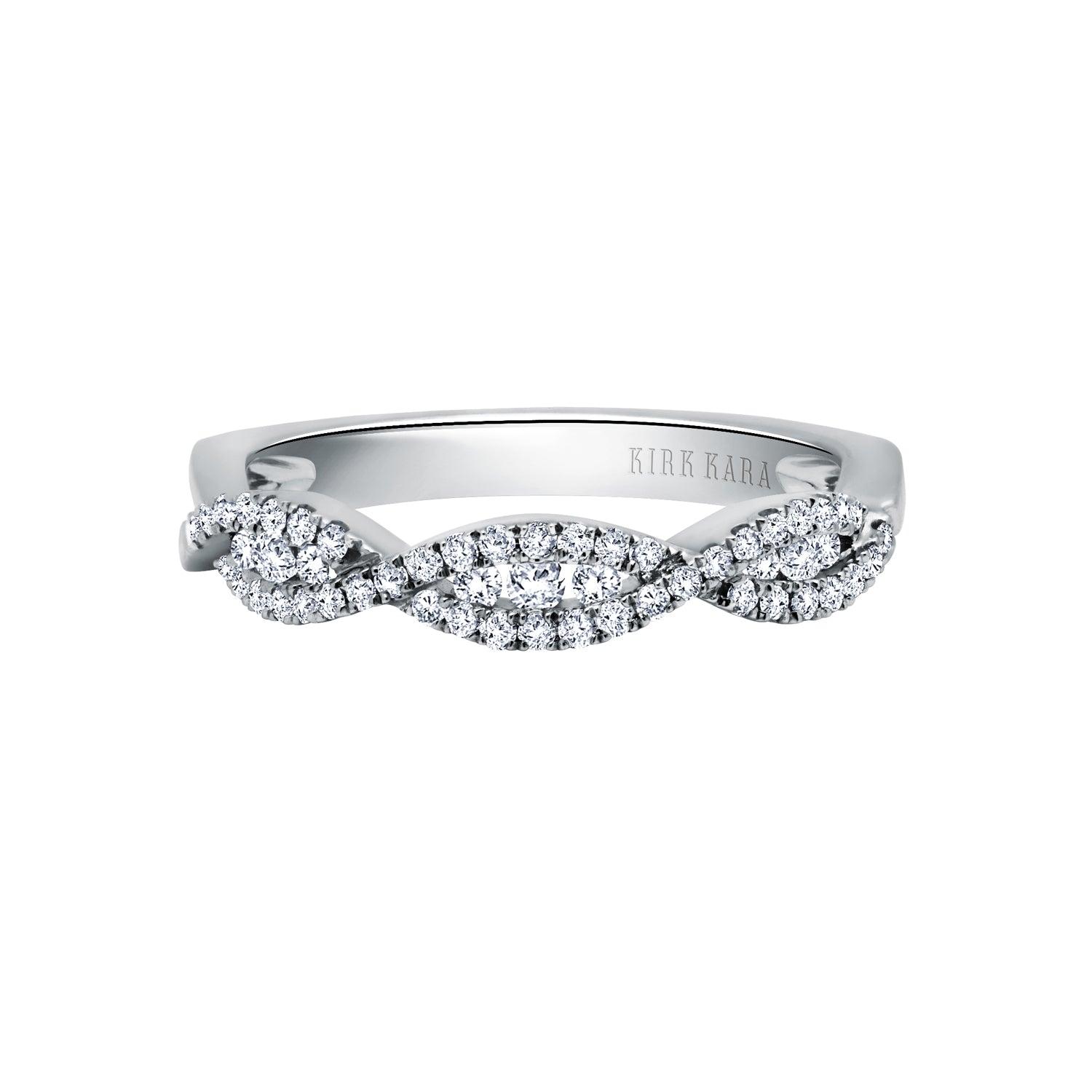 Classic Twist Channel Diamond Wedding Band