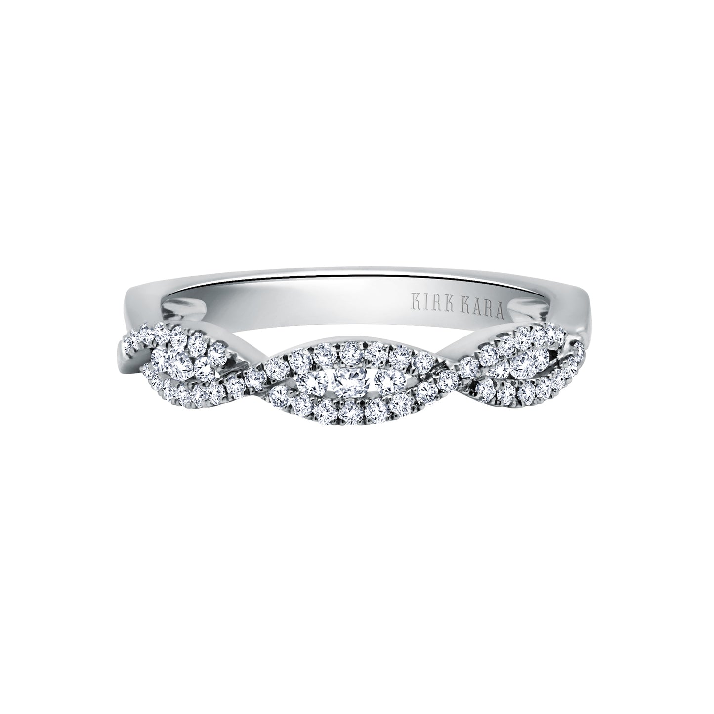 Classic Twist Channel Diamond Wedding Band