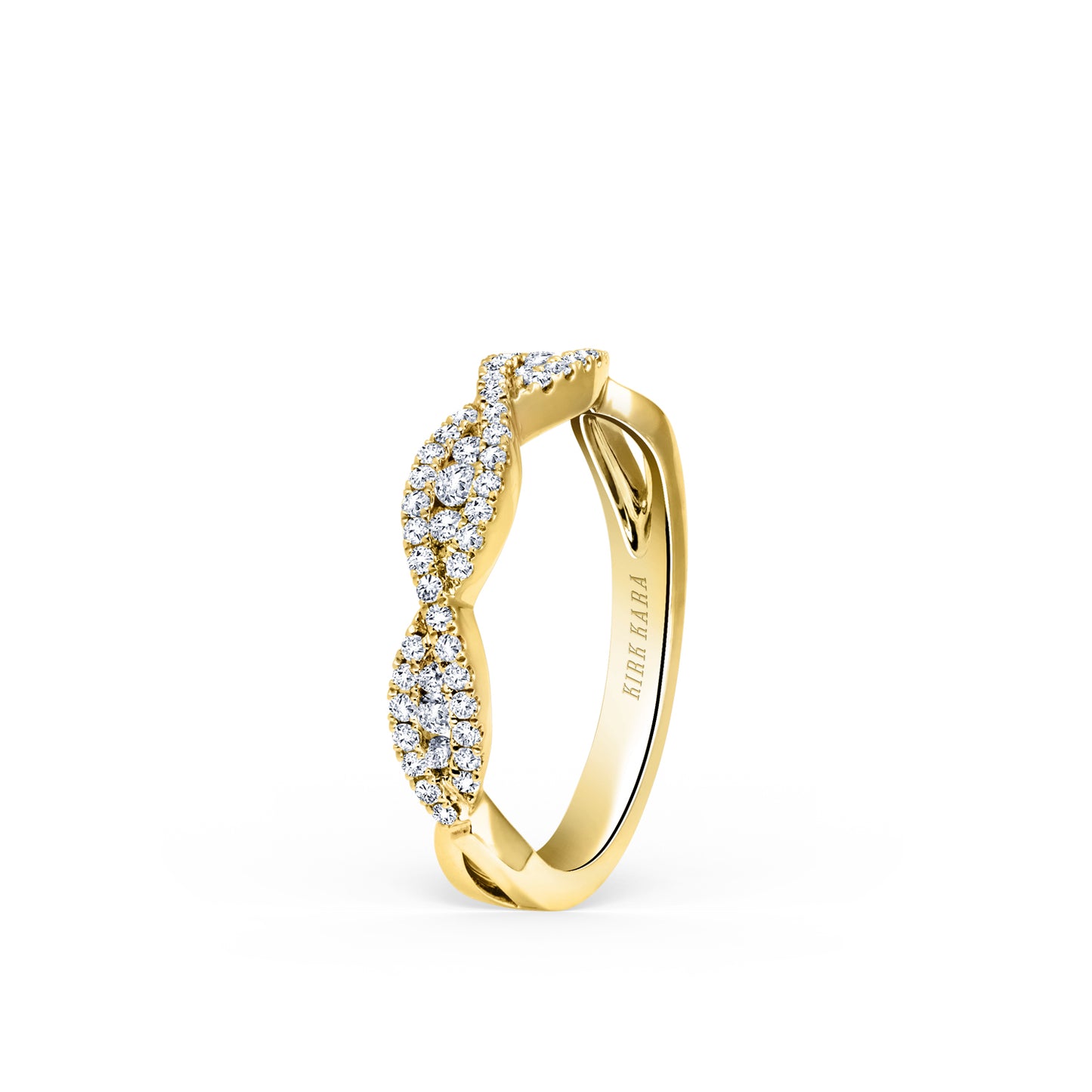 Classic Twist Channel Diamond Wedding Band