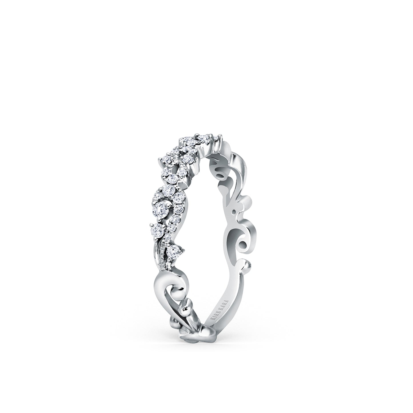 Artisan Crown Diamond Wedding Band