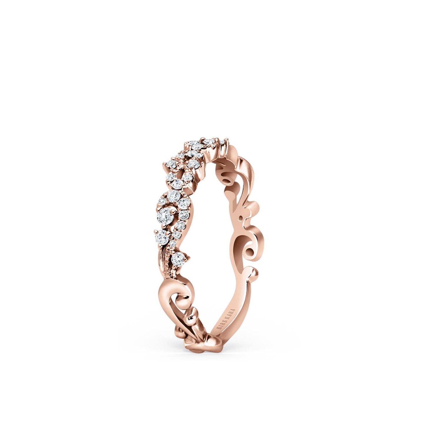 Artisan Crown Diamond Wedding Band