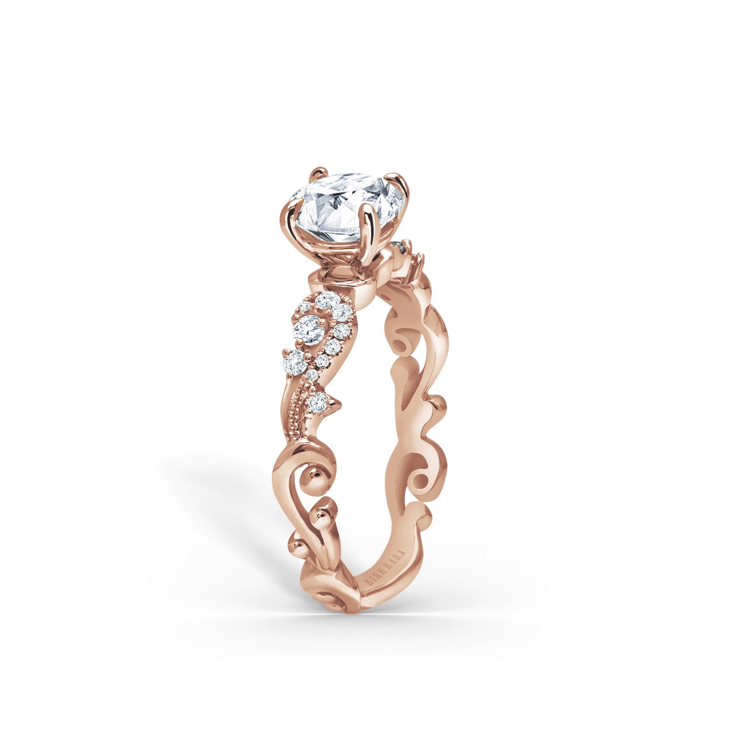 Artisan Crown Diamond Engagement Ring