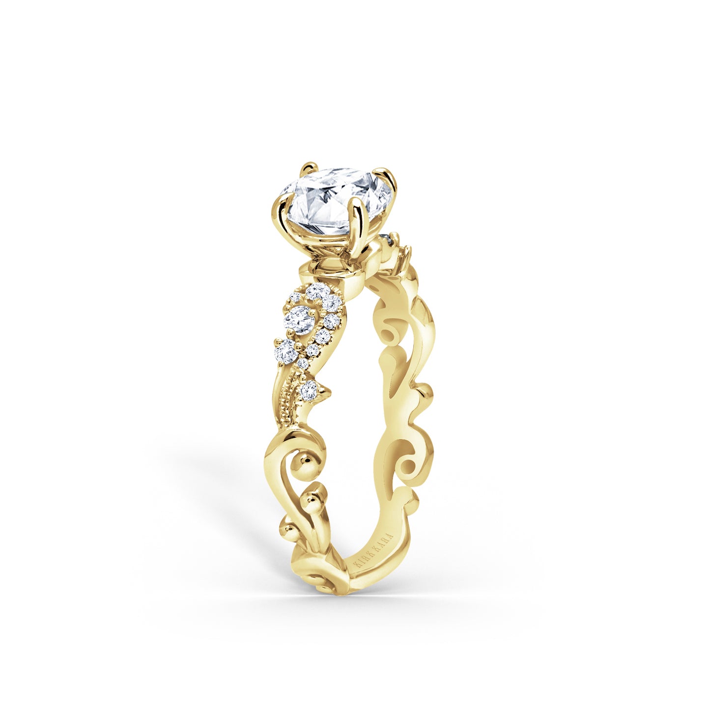 Artisan Crown Diamond Engagement Ring