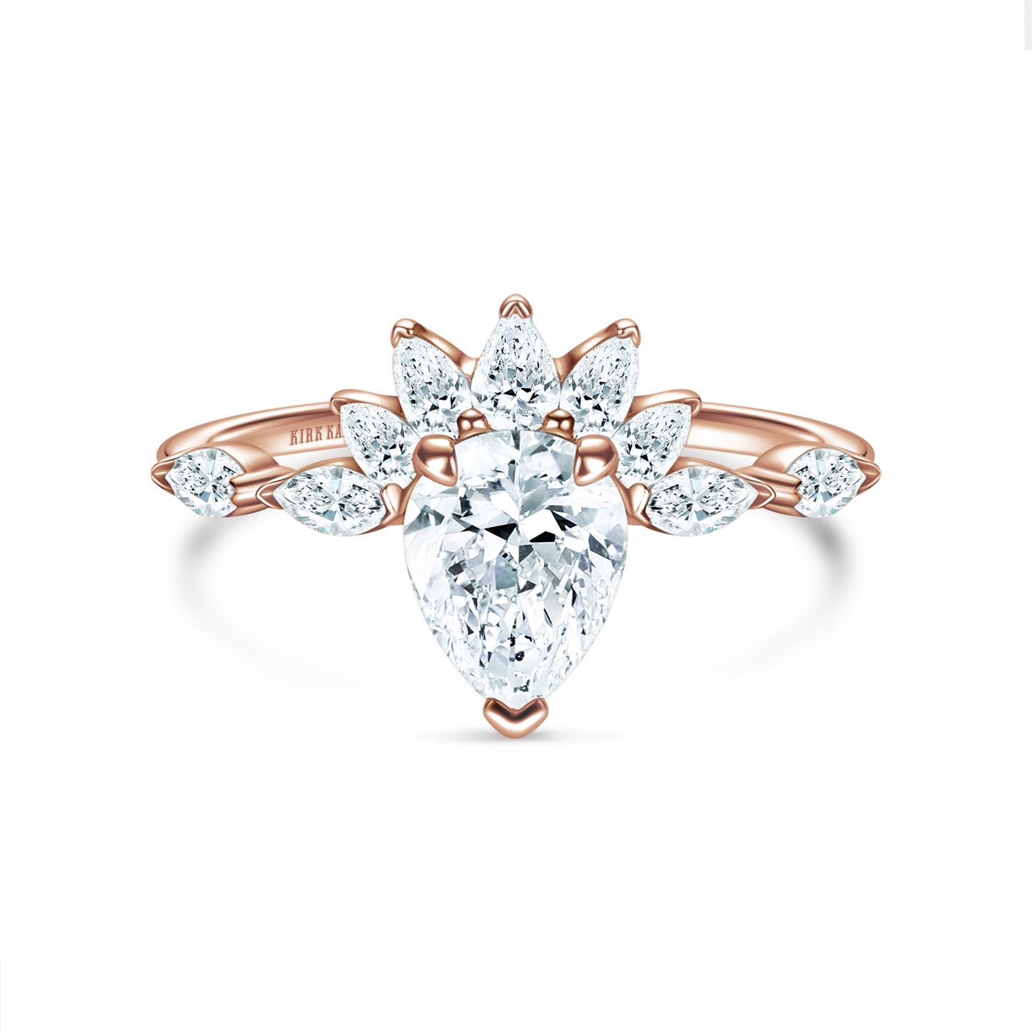 Glamorous Boho Floating Diamond Engagement Ring