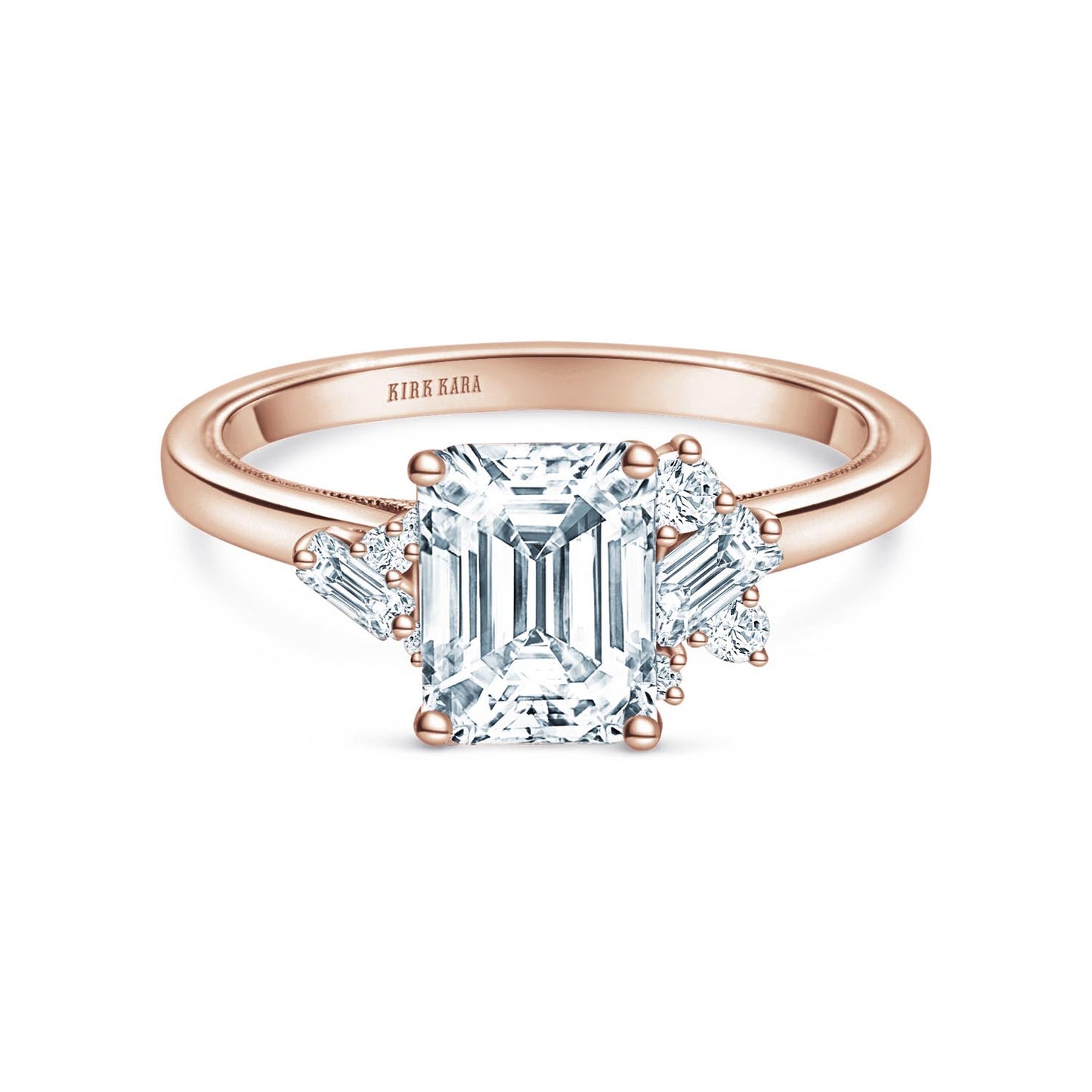 Modern Cluster Boho Diamond Engagement Ring