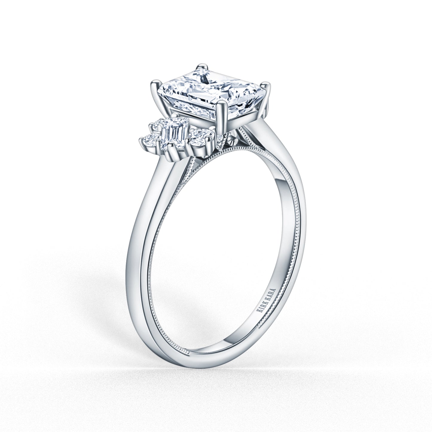 Modern Cluster Boho Diamond Engagement Ring