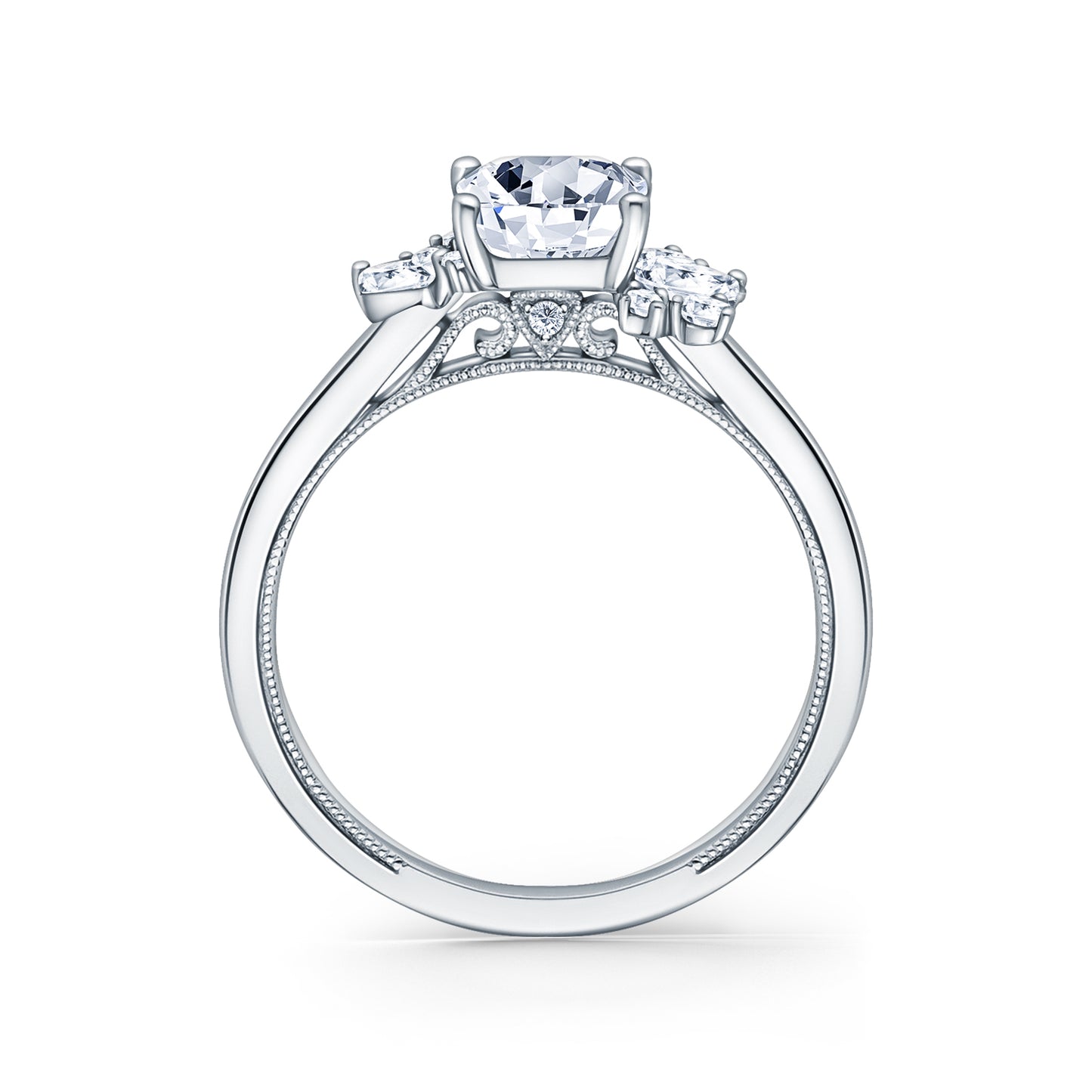 Modern Cluster Boho Diamond Engagement Ring