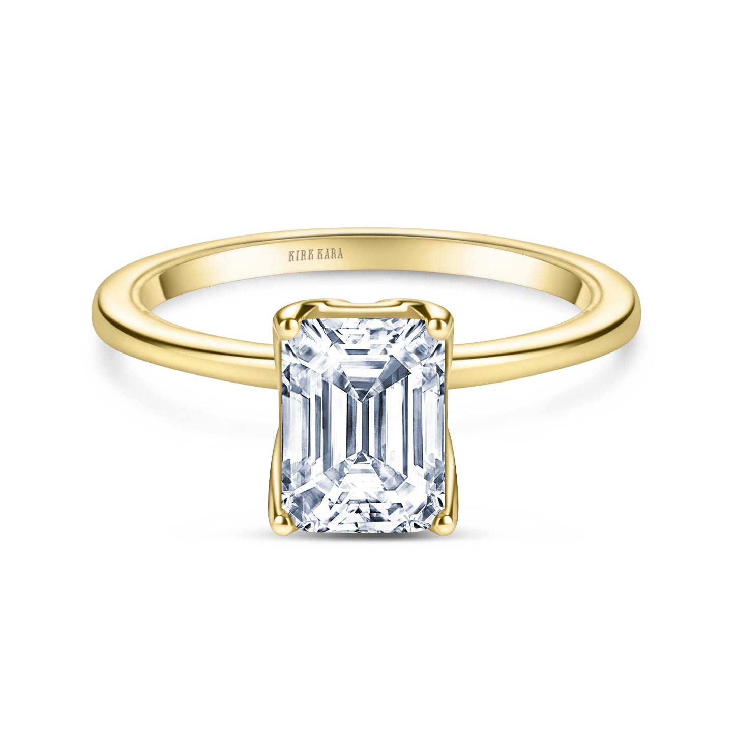 Hidden Halo Solitaire Engagement Ring