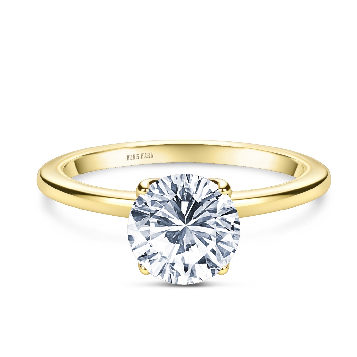 Hidden Halo Solitaire Engagement Ring