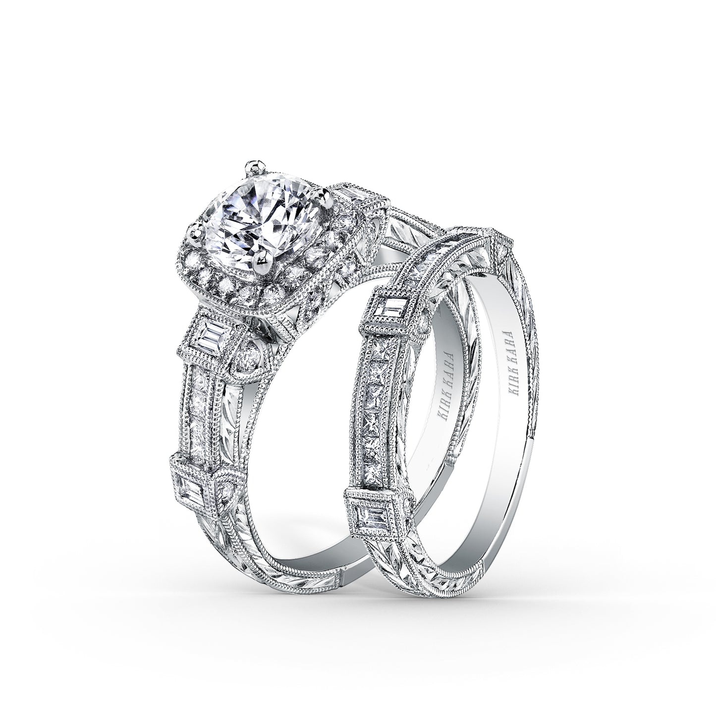Modern Channel Detailed Diamond Wedding Band