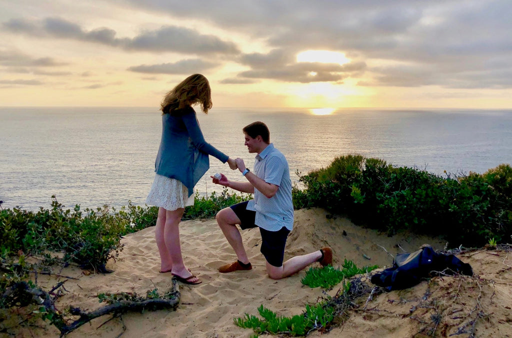 Jennifer & Dan: Med School Sweethearts’ Seaside Proposal (and Custom Ring!)