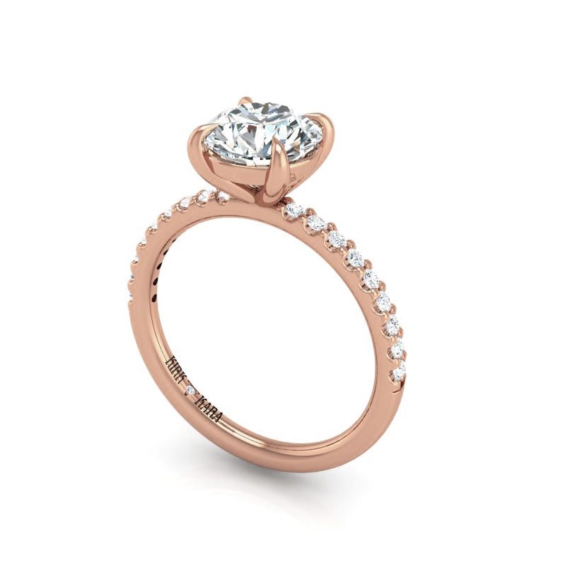 Preset Diamond Solitaire Round Lab Diamond Engagement Ring