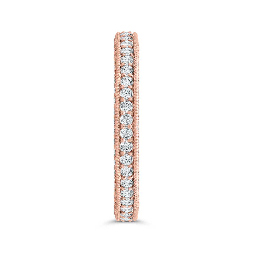 Classic 1 ctw Round Pave Three Sided Eternity Band